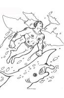 Aquaman kleurplaat 39