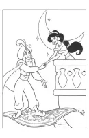Aladdin kleurplaat 12