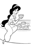 Aladdin kleurplaat 15