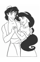 Aladdin kleurplaat 3