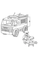 Ambulance kleurplaat 3