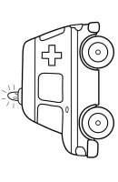 Ambulance kleurplaat 6