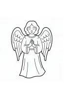 Angel kleurplaat 11