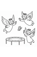 Angel kleurplaat 13