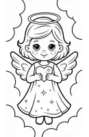 Angel kleurplaat 18