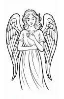 Angel kleurplaat 25