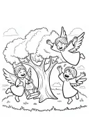 Angel kleurplaat 6
