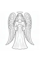 Angel kleurplaat 7
