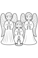 Angel kleurplaat 8