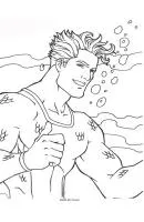 Aquaman kleurplaat 12