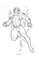 Aquaman kleurplaat 15