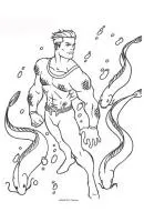 Aquaman kleurplaat 16