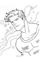 Aquaman kleurplaat 23