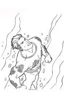 Aquaman kleurplaat 25