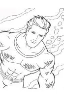 Aquaman kleurplaat 29