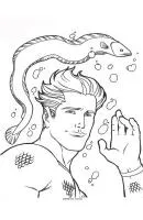 Aquaman kleurplaat 38