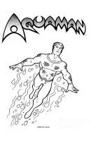 Aquaman kleurplaat 59