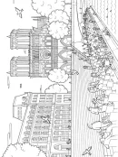 Architectuur kleurplaat 14