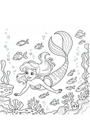 Ariel kleurplaat 5