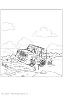Auto kleurplaat 12