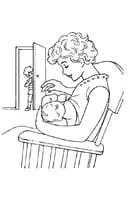 Baby kleurplaat 3