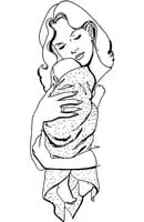 Baby kleurplaat 7