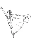 Ballet kleurplaat 1