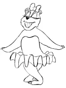 Ballet kleurplaat 10