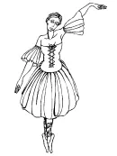 Ballet kleurplaat 11