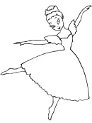 Ballet kleurplaat 3