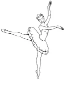 Ballet kleurplaat 5