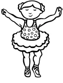Ballet kleurplaat 7