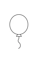 Ballon kleurplaat 11