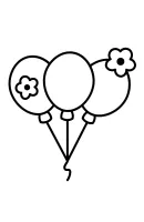 Ballon kleurplaat 14