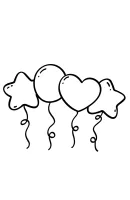 Ballon kleurplaat 17