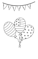 Ballon kleurplaat 19
