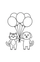 Ballon kleurplaat 2