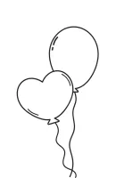 Ballon kleurplaat 23