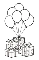 Ballon kleurplaat 25