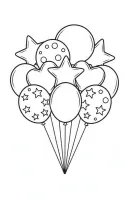 Ballon kleurplaat 3