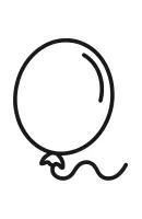 Ballon kleurplaat 5
