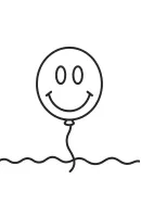 Ballon kleurplaat 6