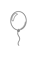 Ballon kleurplaat 7