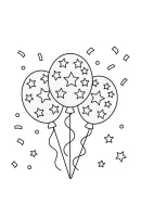 Ballon kleurplaat 8
