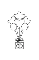 Ballon kleurplaat 9