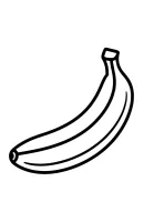 Banaan kleurplaat 10