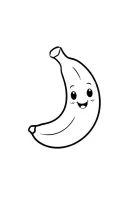 Banaan kleurplaat 13