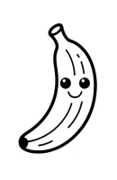 Banaan kleurplaat 18