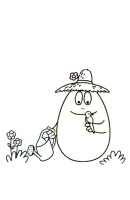 Barbapapa kleurplaat 1