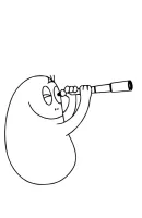 Barbapapa kleurplaat 2